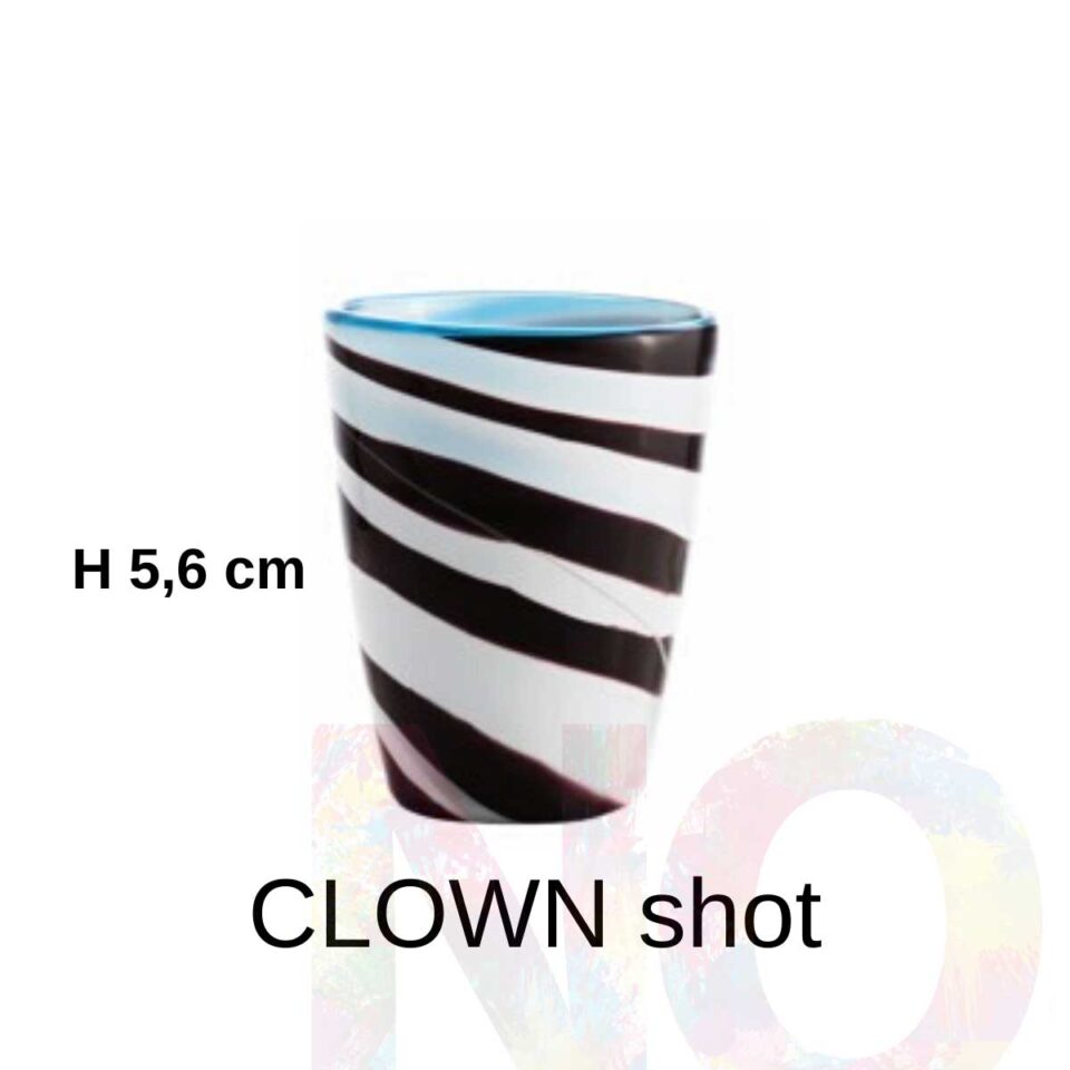 Shot Mares Italesse vetro soffiato clown