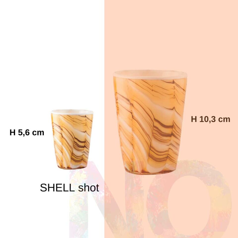 Shot Mares Italesse vetro soffiato Shell