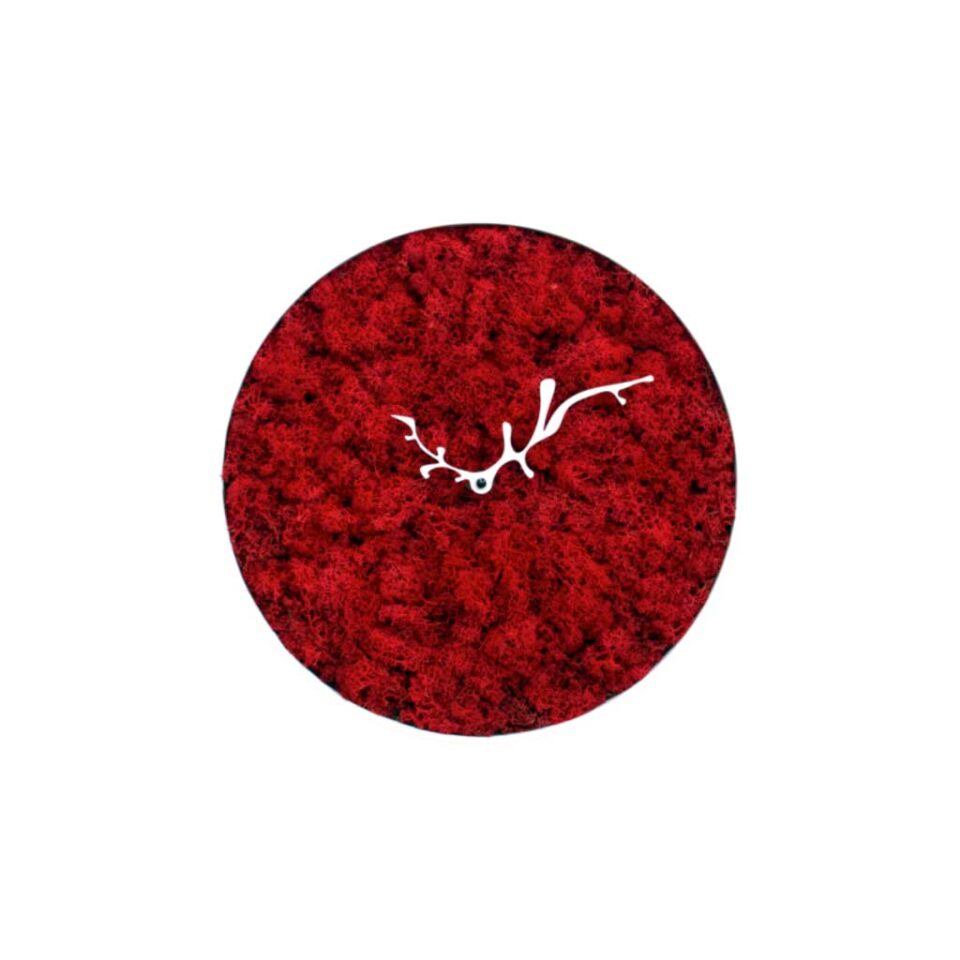 Orologio-parete-naturale-Mossy-rosso