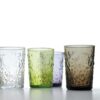 Mix 6 bicchieri colorati in vetro Barocco Zafferano