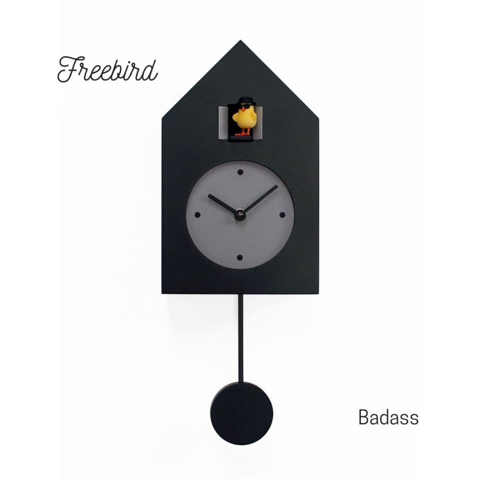 Orologio nero a parete Freebird Badass Progetti