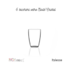 6 bicchieri vetro Etoilé Cristal Italesse
